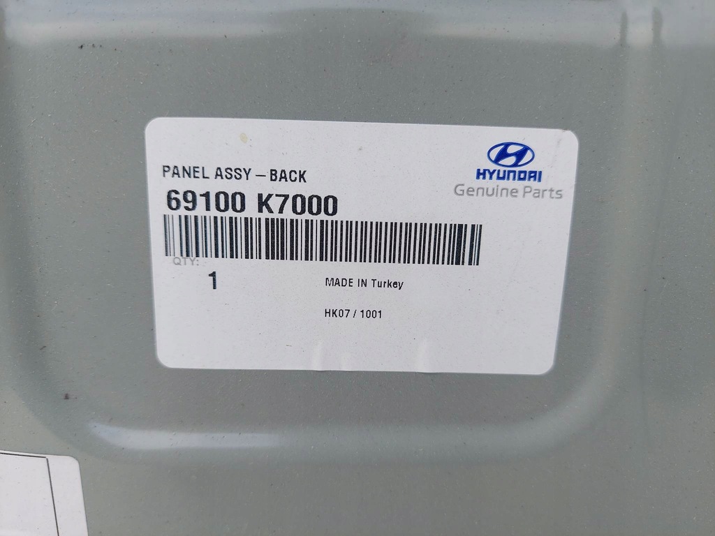 фото №6, Hyundai i10 iii 19- pas задняя задний стена nowa оригинальный номер