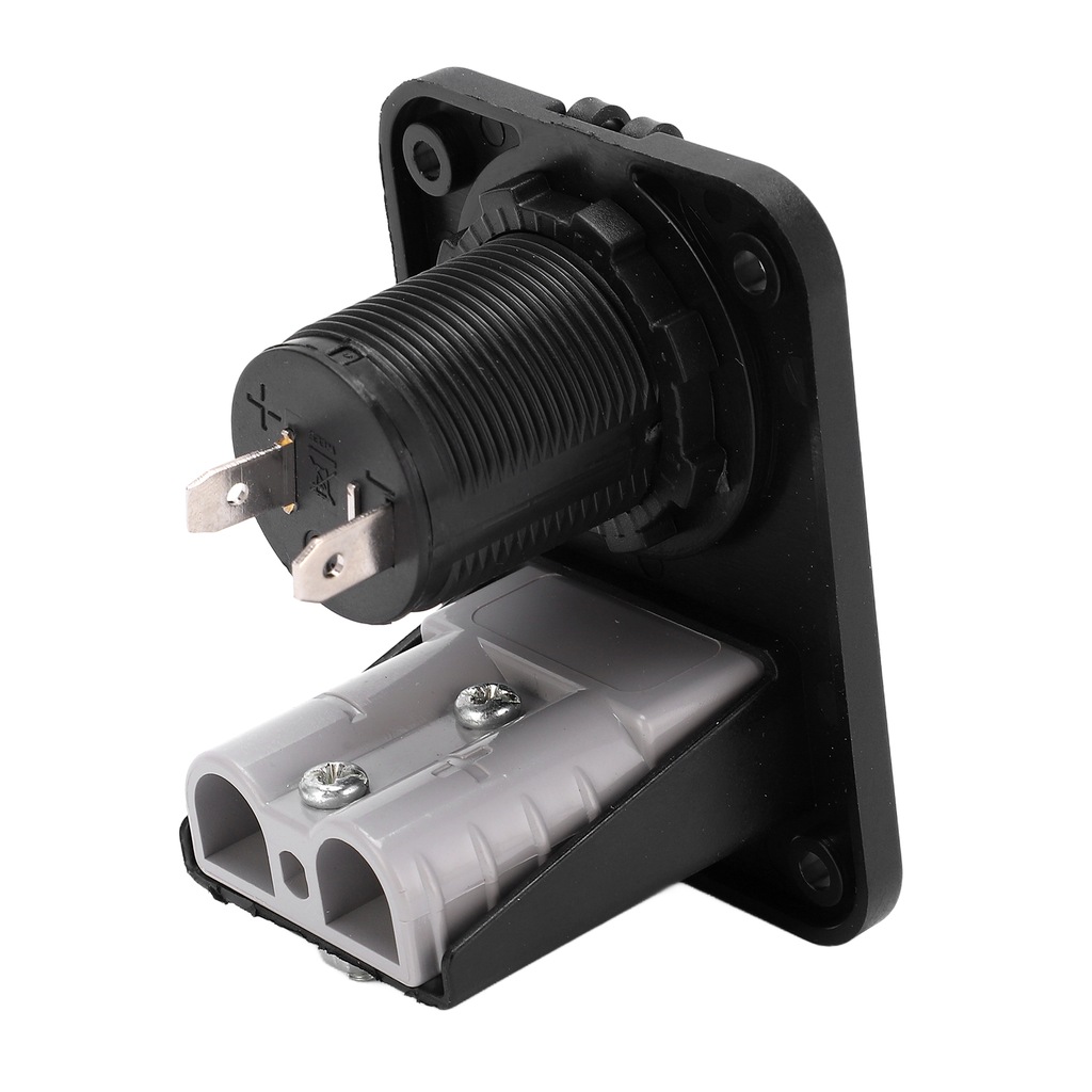 фото №10, Разъём прикуривателя 12-24v чёрный двойной панель