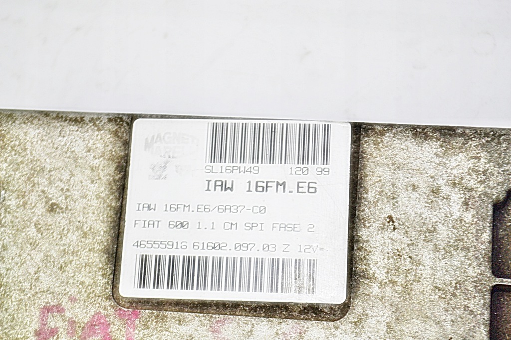 фото №13, Fiat 600 1.1 бортовой компьютер iaw16fm.e6 46555916 magneti