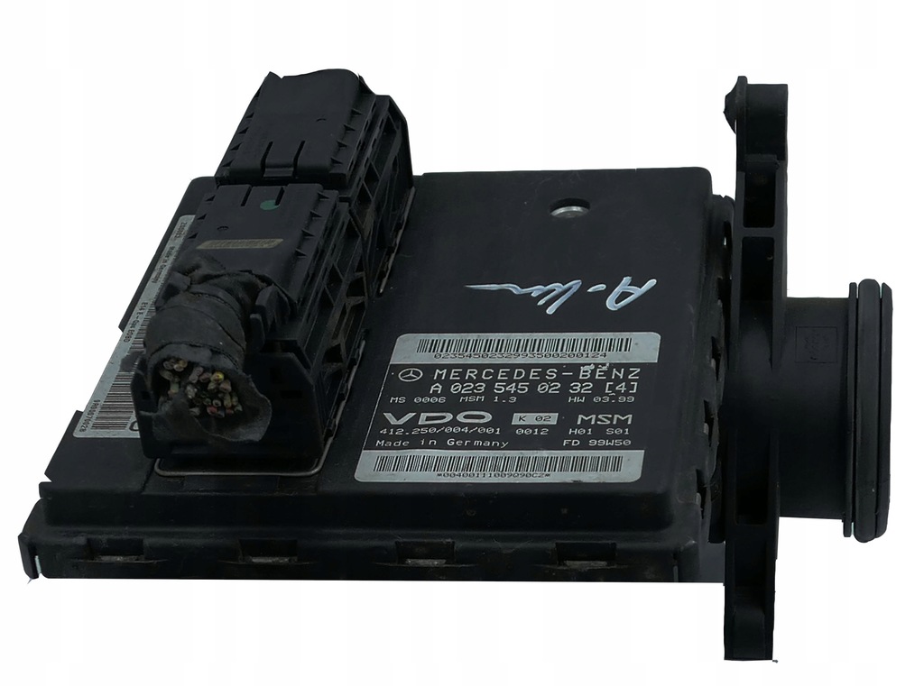 фото №1, Блок керування rzepływomierz mercedes w168 a0235450232 програмування