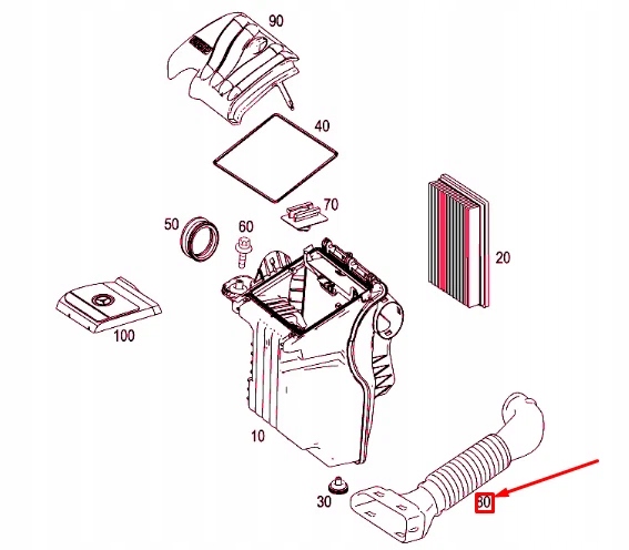 фото №12, Mercedes-benz a-class w169 air впуск шланг a2660940487 oem
