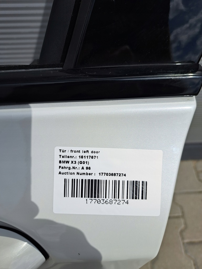 фото №8, Дверь перед передние левая bmw g01 x3 a96