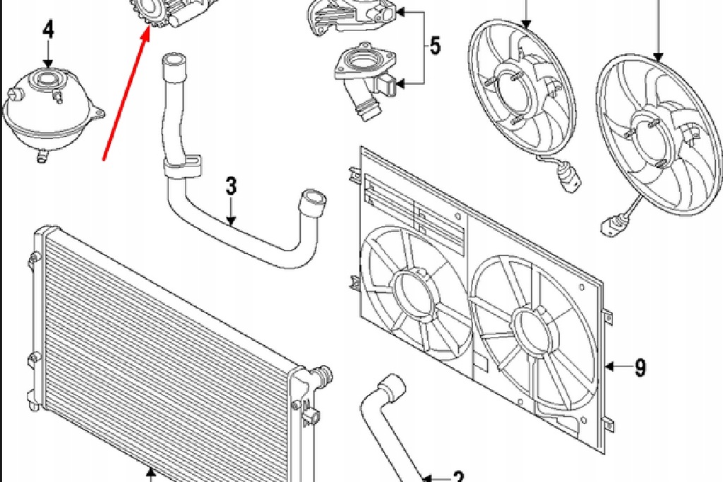фото №8, Audi a3 8p насос wody 03l121011g 2.0tdi nowa оригинальная