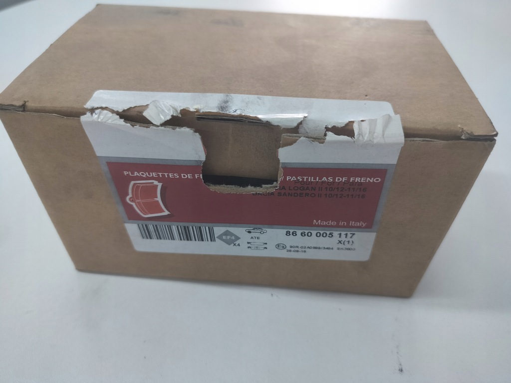 фото №1, 8660005117 тормозные колодки тормозные перед dacia renault logan sandero twingo