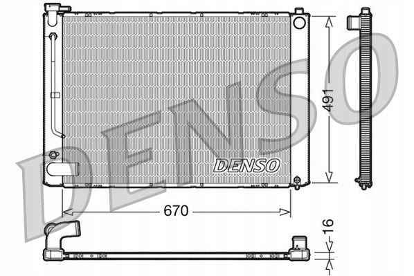 Drm50055 den радіатор двигуна lexus Ціна