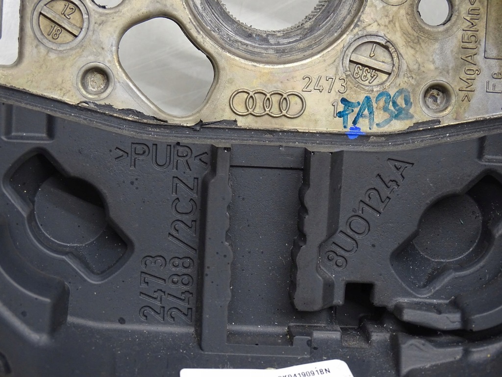 фото №12, Повітропровід шкіра multi мультифункція пелюстки перемикання audi a5 8t b8 lift 8k0419091bn