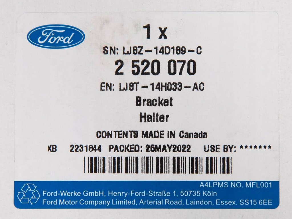 фото №10, Кронштейн левый передний мертвого pola mustang mach-e 2520070 _ lj8t-14h033-ac