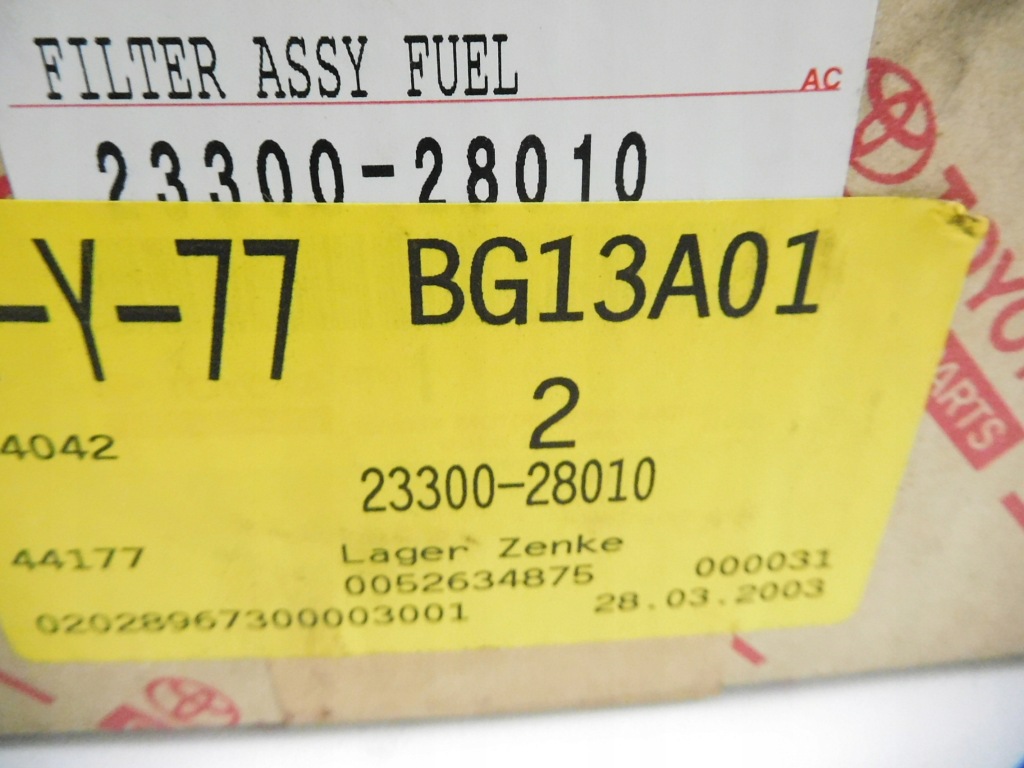 фото №8, Фільтр пального toyota avensis i 23300-28010