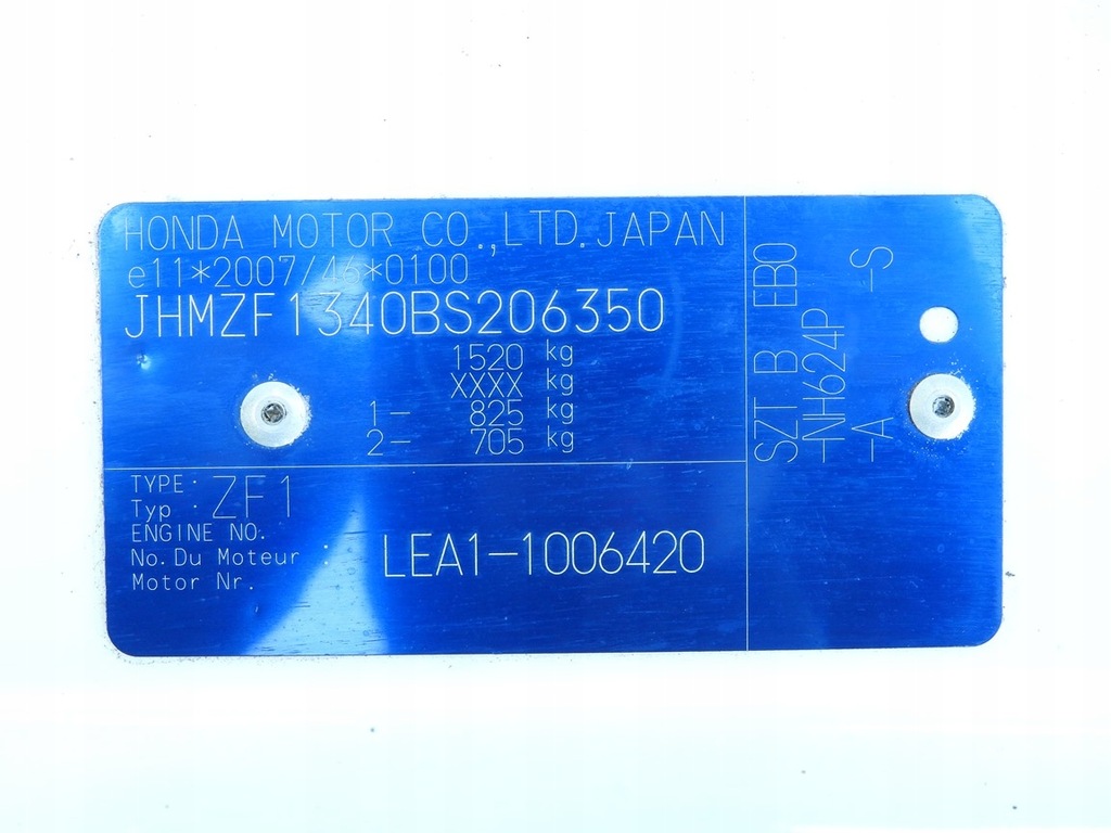 фото №9, Honda cr-z 10-16 nh624p крышка багажника багажника задняя с стекло