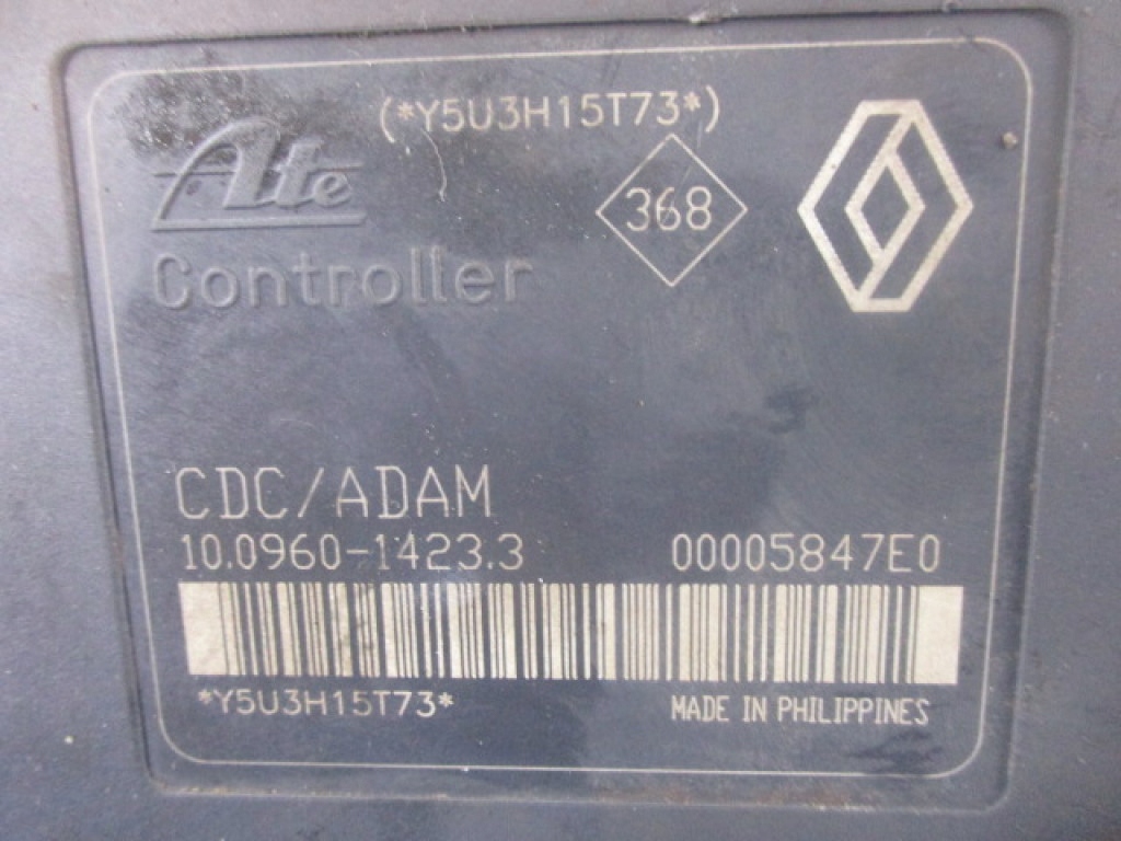 Renault laguna ii блок управления насос abs 8200159837d ate 10.0206-0105.4 с Разборки