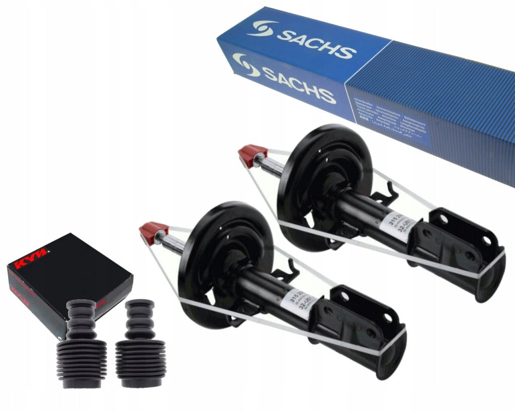 фото №1, Sachs 2x амортизаторы + защита отбойники renault scenic iii grand scenic iii