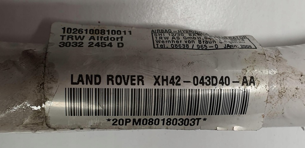 фото №3, Шторка безпеки подушка безпеки права range rover iii l322