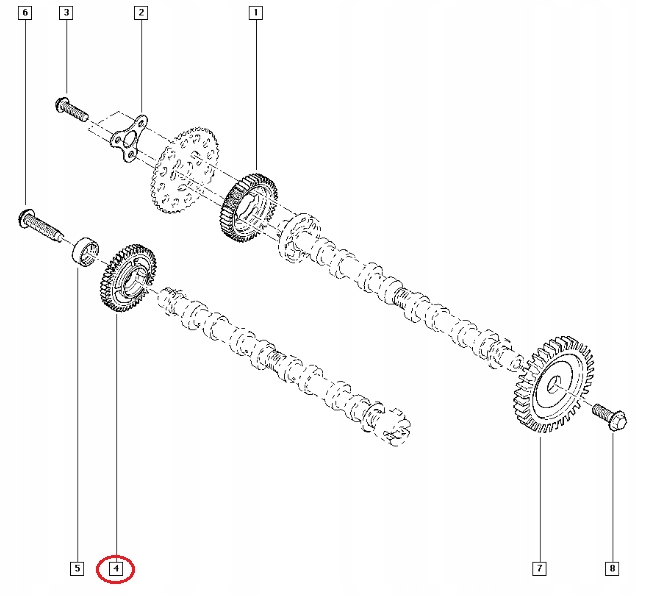 фото №10, Колесо зубчасте вала розподільного валу trafic ii 2.0 30246645r