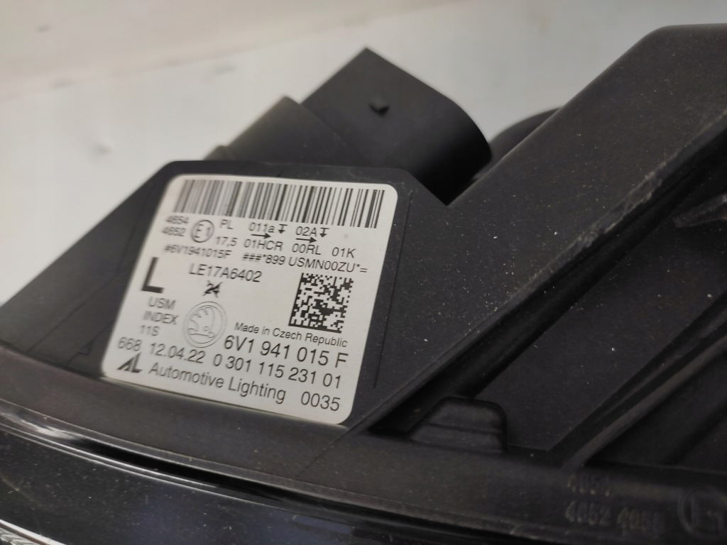 фото №6, Skoda fabia iii lift 6v1 лампа левая передняя перед full led 2018-