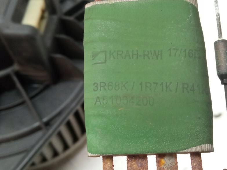 фото №6, Повітродувка обдув резистор комплект 173830100 mercedes-benz citan i 2012-