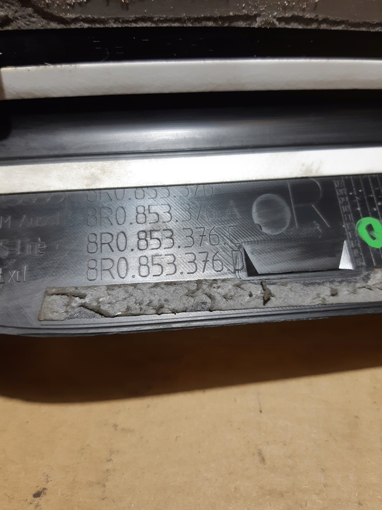 фото №8, Audi q5 8r молдинг поріг правий задня s-line 8r0853376