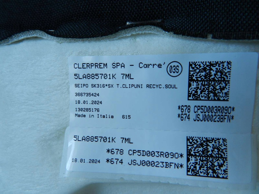 фото №5, Skoda enyaq 5la 20- soul подушка безопасности заднее сиденье задняя левая сторона 5la885701k