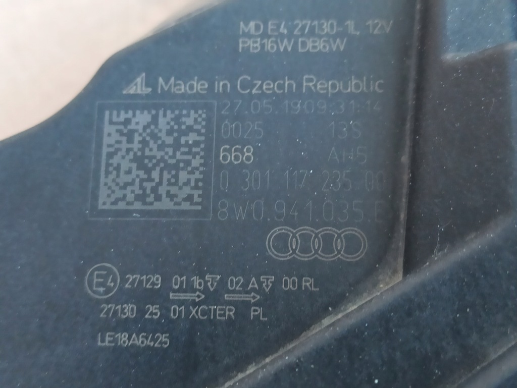 фото №8, Лампа левая matrix audi a4 b9 lift 8w0941035e