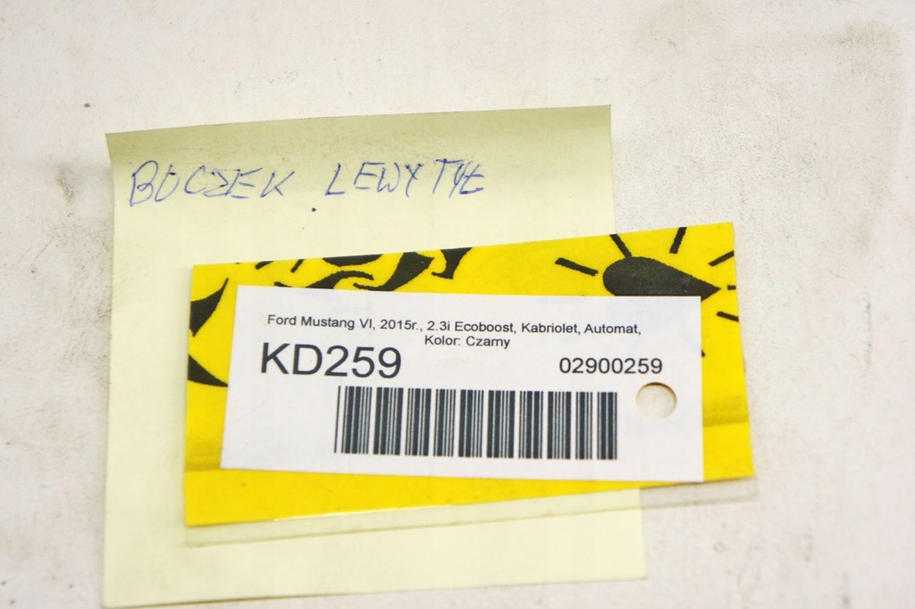 фото №6, Kd259 ford mustang vi обшивка лівий задня cabrio