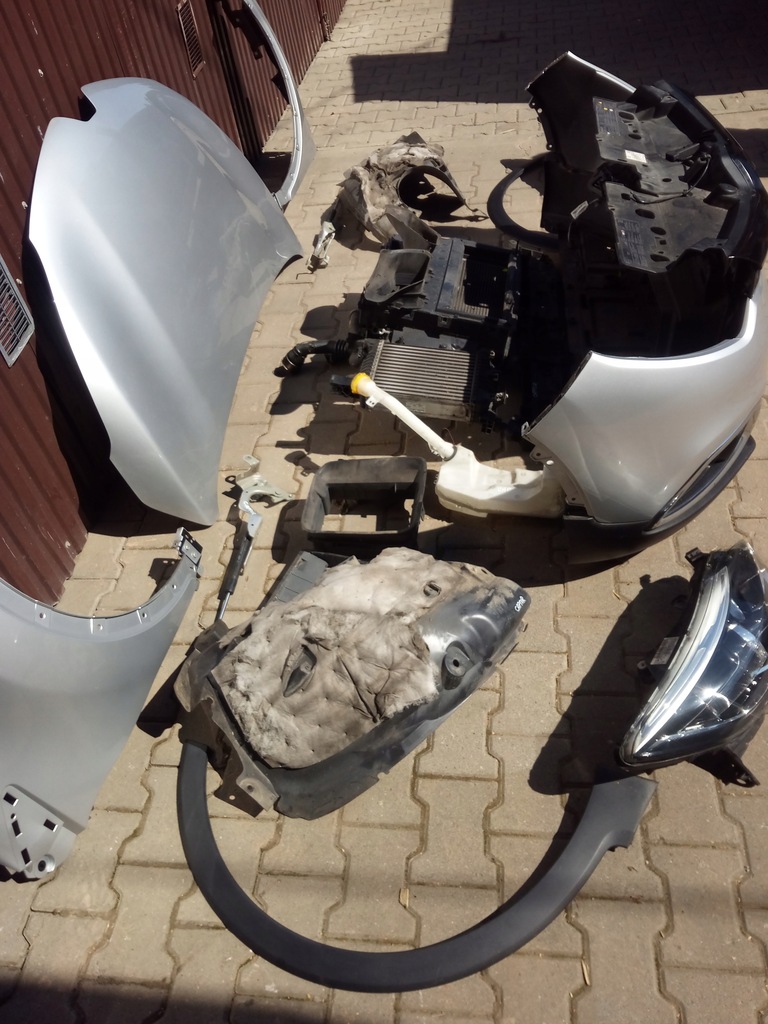 фото №3, Перед комплект renault captur i 13-18 капот бампер радиатор фары