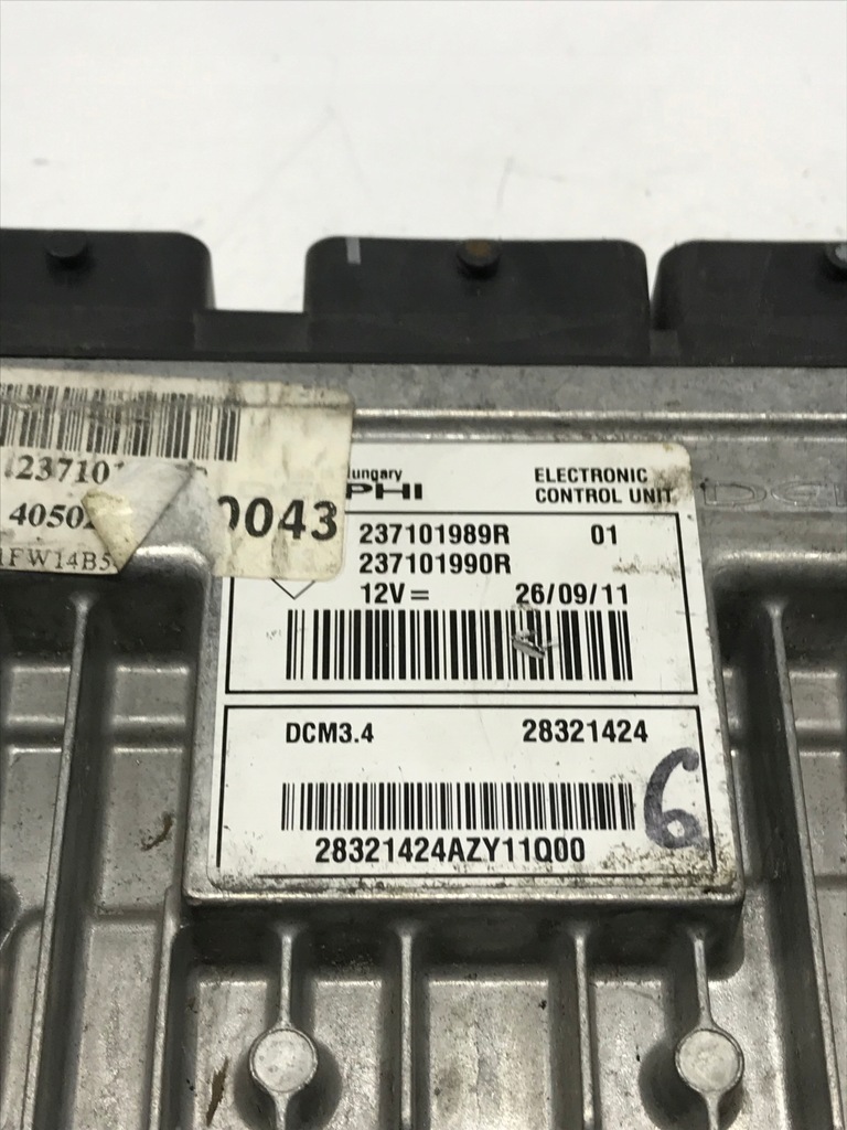 фото №11, Бортовий комп'ютер ecu renault clio 237101989r 237101990r 2