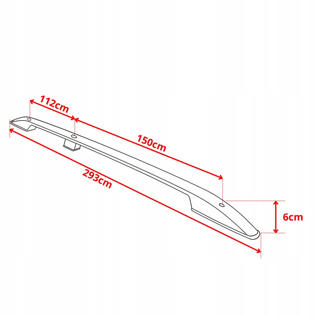 Рейлінги дахові opel vivaro renault trafic fiat talento 2014- long міцні Доставка