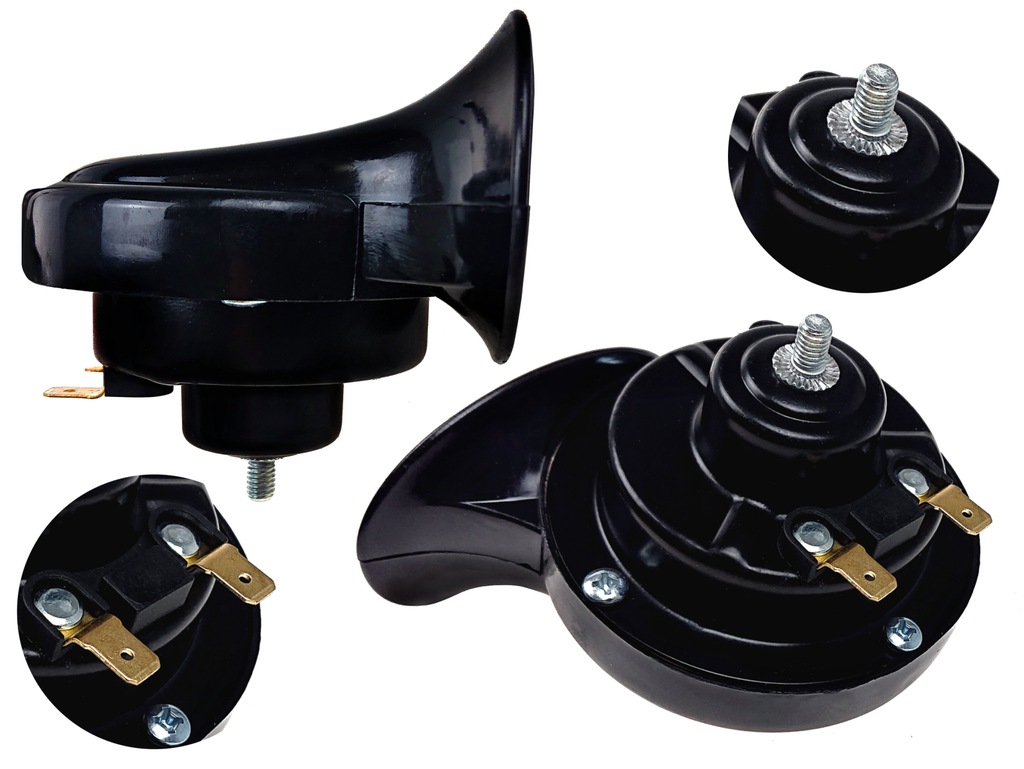 фото №11, Сигнал звуковий клаксон черв'як 12v гучний 115db