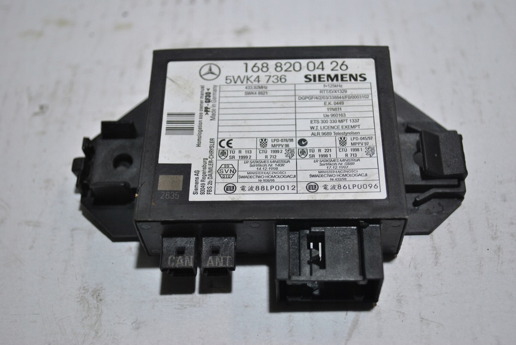 фото №5, Модуль імобілайзер mercedes a-klasa 168 1688200426