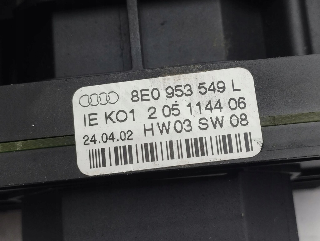 фото №7, Audi a4 s4 b6 8e 8h 2002 рычаг / переключатель поворотники дворник