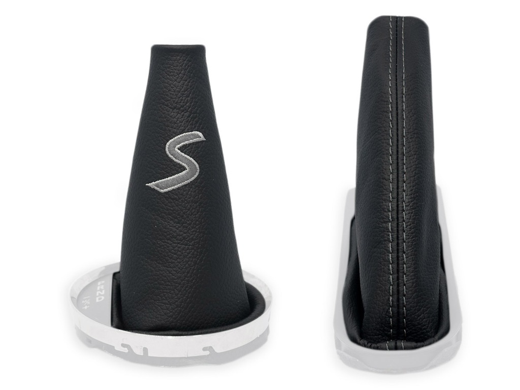 фото №1, Mini cooper s r56 автоматична коробка передач комплект чохли важеля czarna шкіра вишивка szary