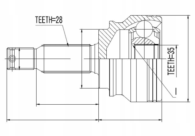 фото №2, Шарнір зовнішній citroen c-crosser 07-12
