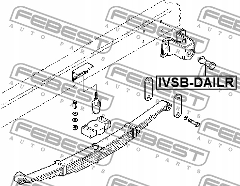 фото №3, Резиновый элемент крепления рессора febest do iveco daily vi
