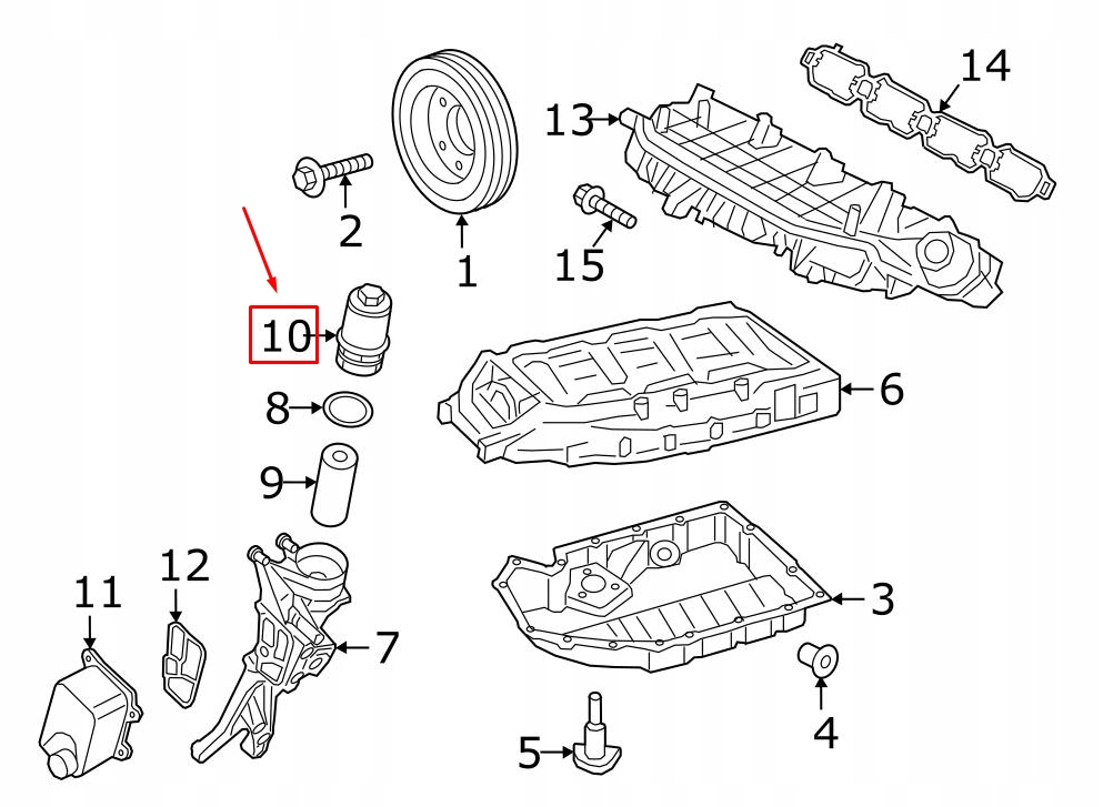 фото №8, Porsche macan 95b захист корпус фільтра оливи двигуна 95811540810