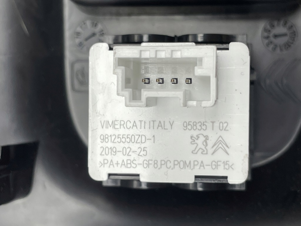 фото №8, Citroen c3 панель перемикач регулювання дзеркал 9812439977