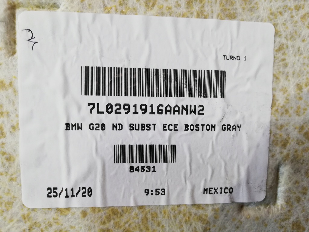 фото №12, Bmw 3 g20 потолок elfenbenweiss 7937850