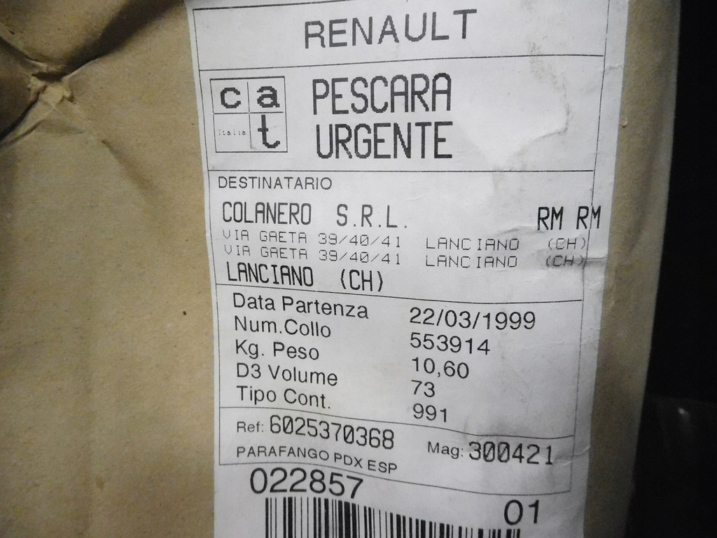 фото №11, Крыло левый задняя renault espace iii 6025370368