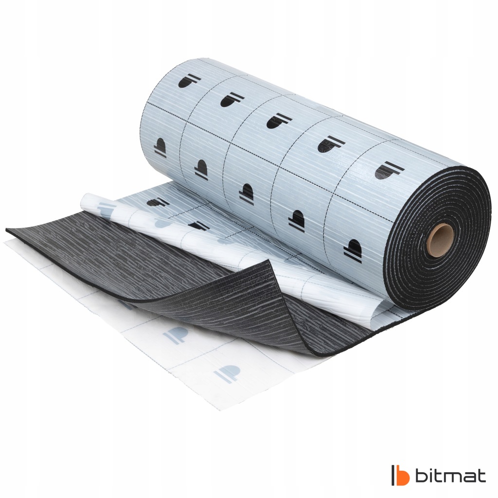 Мат шумоизоляционная samoprzylepna 9mm двусторонний на trzeszczenie пластиков Недорого