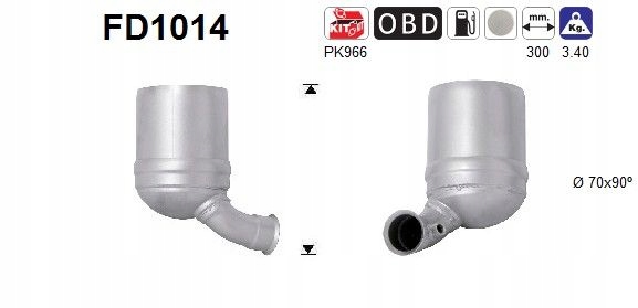 фото №1, As фільтр часток твердих dpf citroen 1,6hdi euro 4