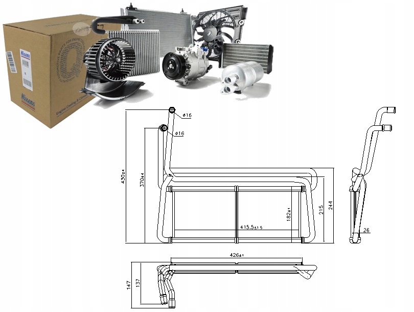 фото №1, Nissens обігрівач scania g r dc11.08-dt16.08 03.