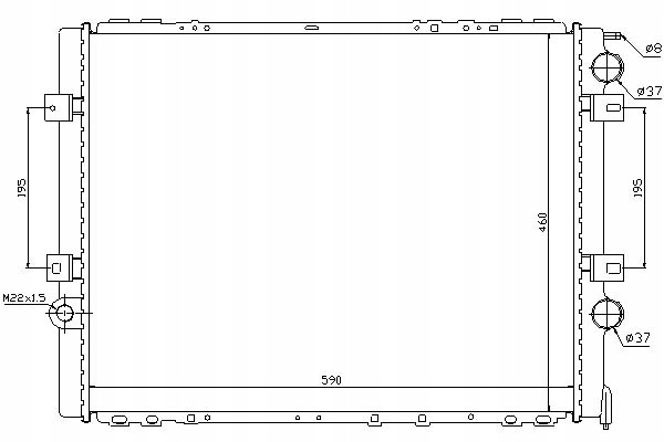 Nissens 63859 радиатор, система охлаждение двигателя Киев