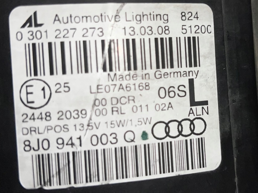 фото №4, Audi tts лампа лівий перед led