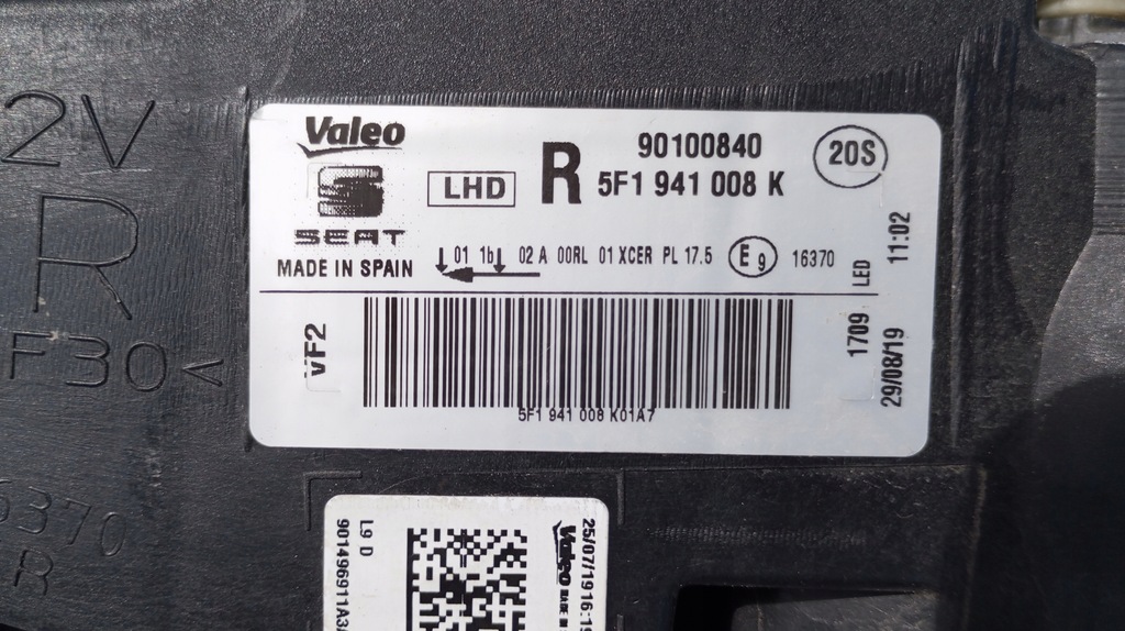 фото №14, Лампа правый перед eu full led seat leon iii 3 5f1 lift 5f1941008k