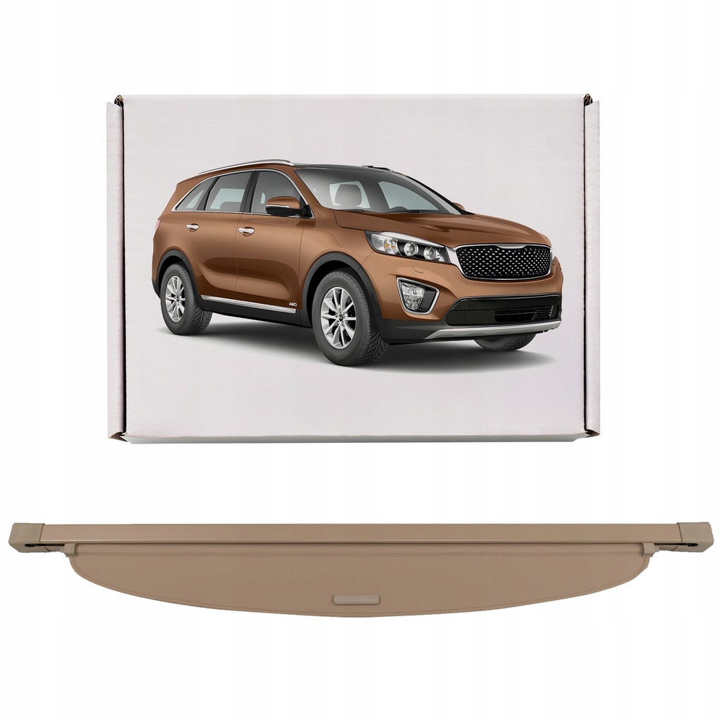 фото №1, Kia sorento 2015-2020 бежева шторка багажника