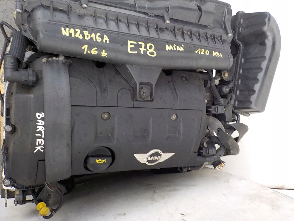 фото №9, Mini cooper r56 09r 1.6 16v 120km двигатель n12b16a kompletny film