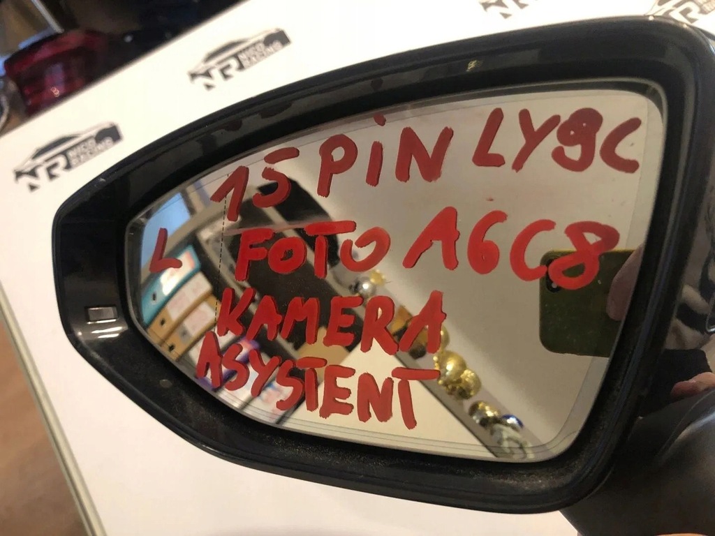 фото №9, Зеркало левая audi a6 c8 15 pin камера ly9t