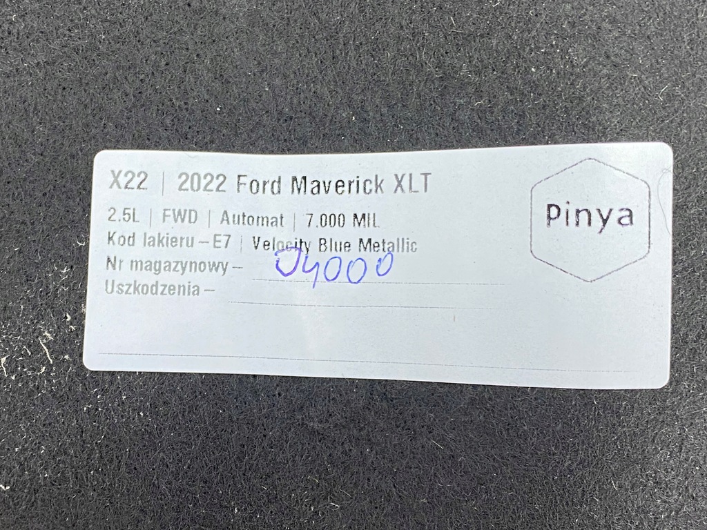 фото №8, Підкрилок праве передні ford maverick 2022+ usa