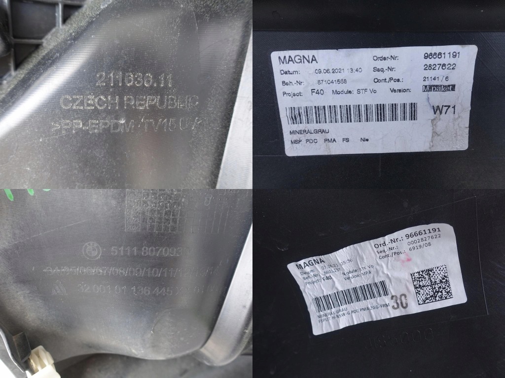 фото №11, Bmw 1 f40 19- m-pakiet бампер перед 6xpdc