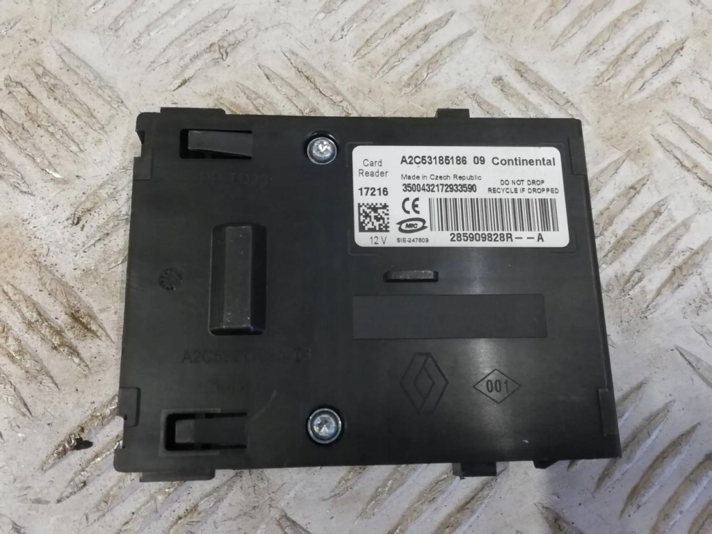 фото №2, Зчитувач карти renault zoe 285909828r