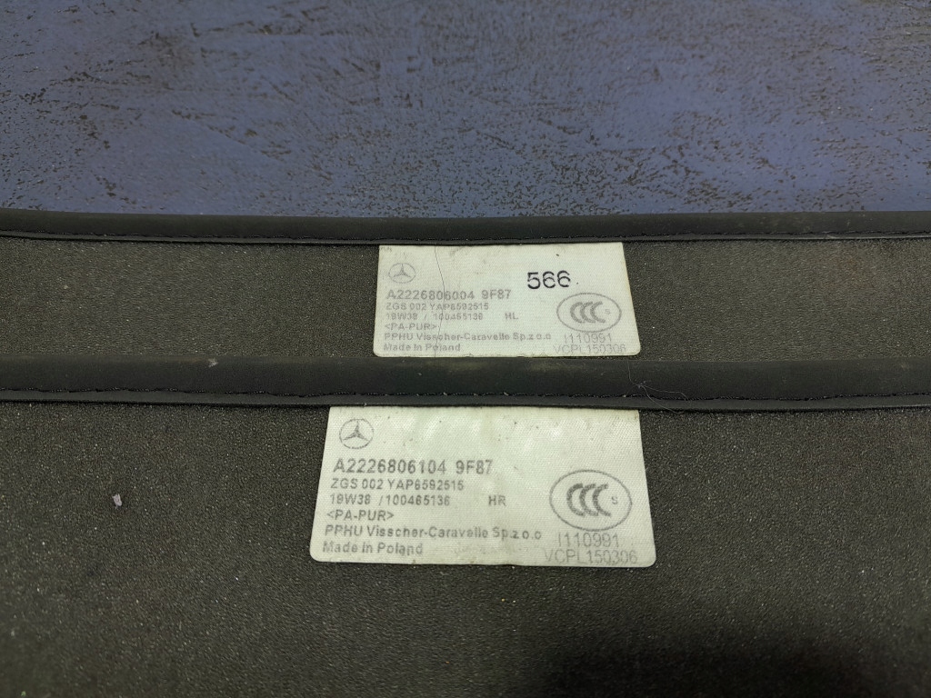 фото №7, Mercedes s w222 lift коврики велюровые amg 4 szt a2226806104