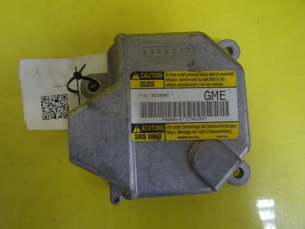 фото №1, Модуль датчик подушка безпеки opel sintra 1623869 nr501